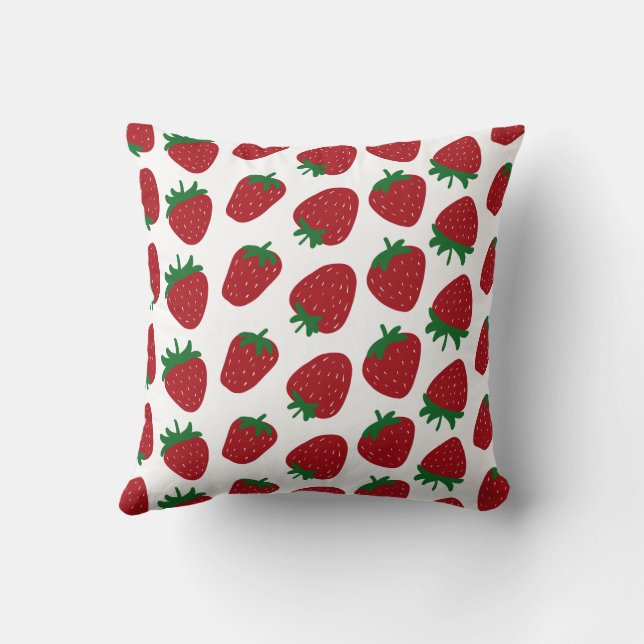 Strawberry Print Kissen (Rückseite)