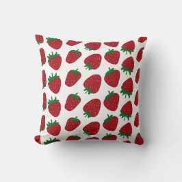 Strawberry Print Kissen