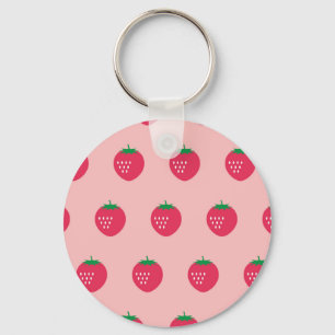 Strawberry Print Schlüsselanhänger