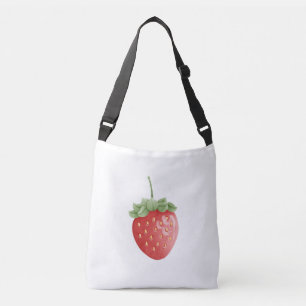 Strawberry Print Tragetaschen Mit Langen Trägern