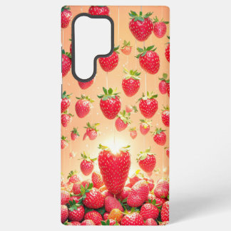 Strawberry Rain Phone Case Samsung Galaxy Hülle