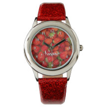 Strawberry Red Ladys beobachten Glitterstraps