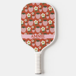 Strawberry Red Pink Personalisiert Pickleball Padd Schläger