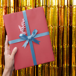 Strawberry Red Solid Color Geschenkpapier