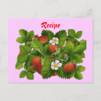 Strawberry-Rezept-Karte