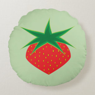 Strawberry Round Pillow Rundes Kissen
