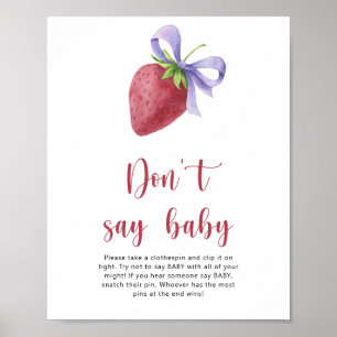Strawberry - sagen Sie nicht, Baby Poster