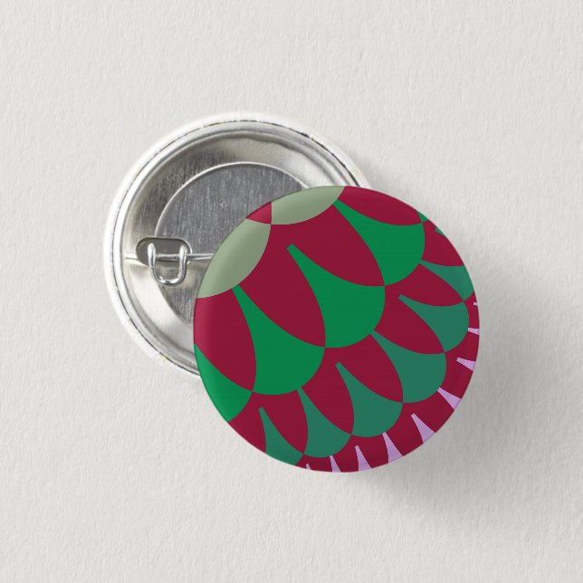 Strawberry Scales Button (Vorne & Hinten)