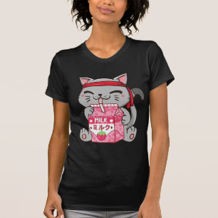 Strawberry Shake Strawberry Milk Kat Kawaii Neko A T-Shirt
