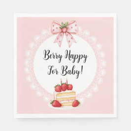 Strawberry Shortcake Baby Shower Luncheon Napkins Serviette