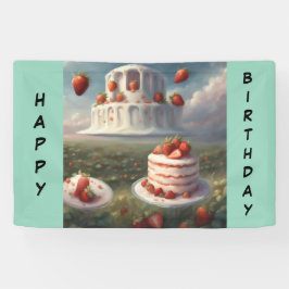 Strawberry shortcake Happy Birthday Banner