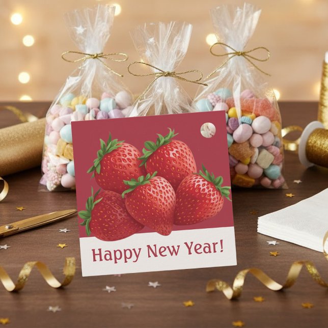 Strawberry Silvester-Trend Geschenkanhänger (Von Creator hochgeladen)