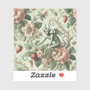 Strawberry Sins - Gotisches Barock Aufkleber