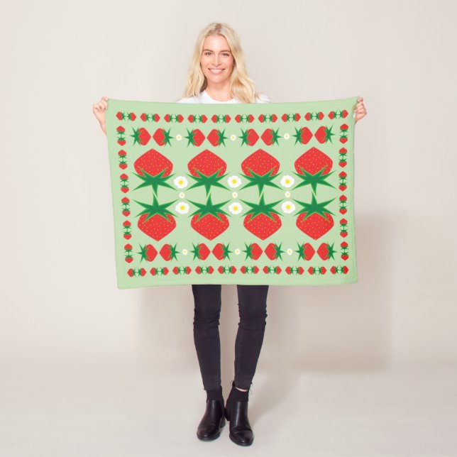 Strawberry Small Fleece Blanket (Beispiel)