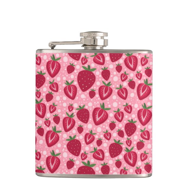 Strawberry Soda Flask Flachmann (Vorderseite)