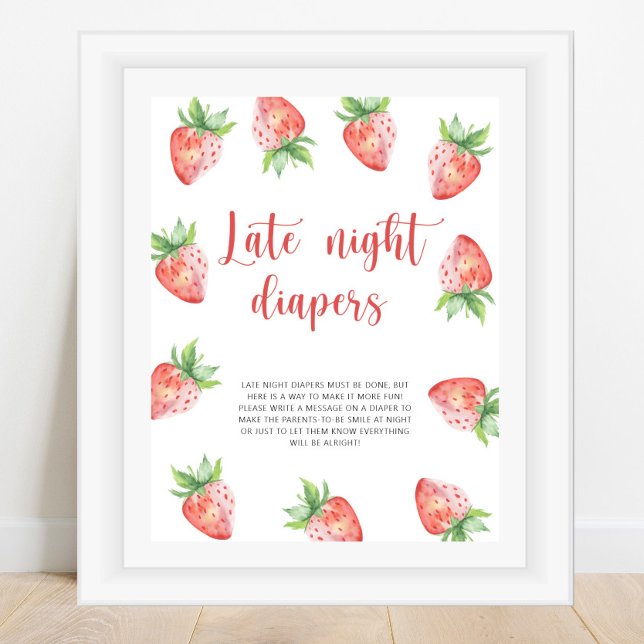 Strawberry \ Spate night diapers Spiel Poster (Von Creator hochgeladen)