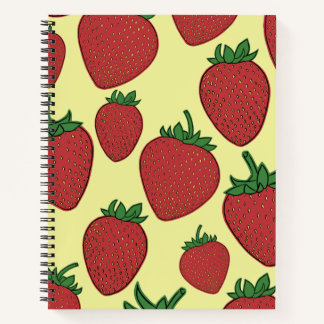 Strawberry Spiral Notebook Notizbuch