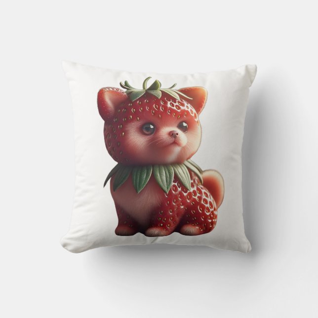 Strawberry Spitz Kissen (Vorderseite)