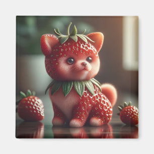 Strawberry Spitz Magnet
