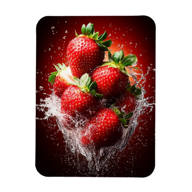 Strawberry Splash Magnet (Vertikal)