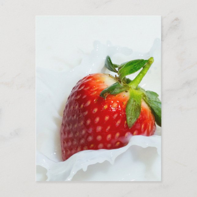 Strawberry Splash Postkarte (Vorderseite)