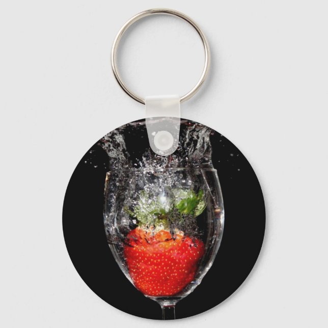 Strawberry Splash Schlüsselanhänger (Vorderseite)