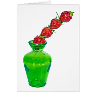 Strawberry Stack in Vase zum Geburtstag
