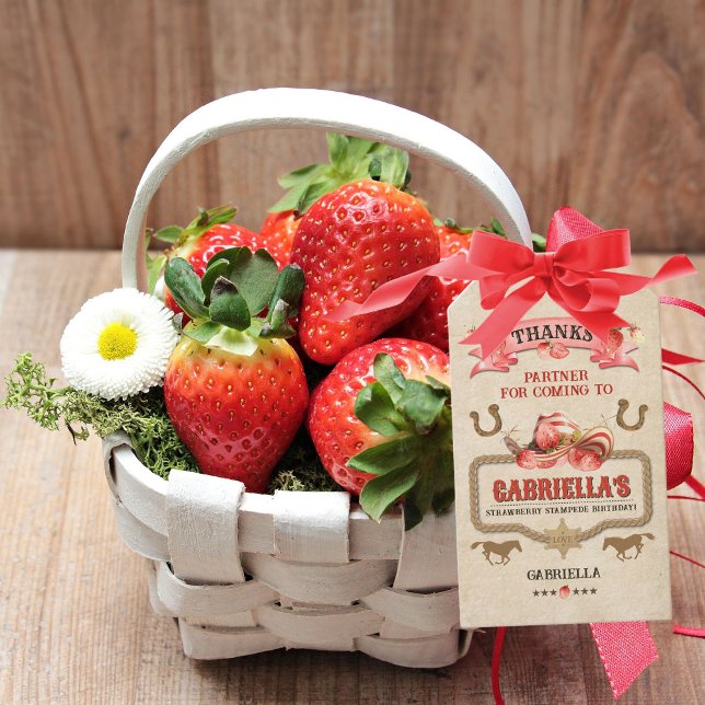 Strawberry Stampede Birthday Geschenkanhänger (Von Creator hochgeladen)