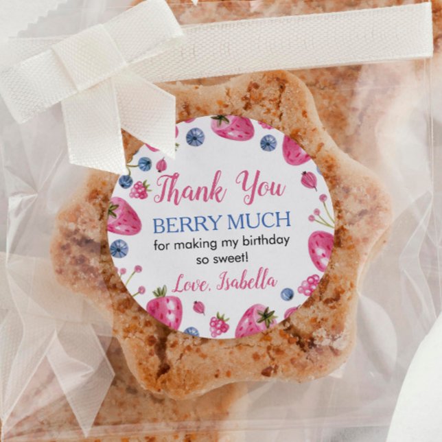 Strawberry Sticker Etiketten GeburtstagsBaby-Dusch (Von Creator hochgeladen)