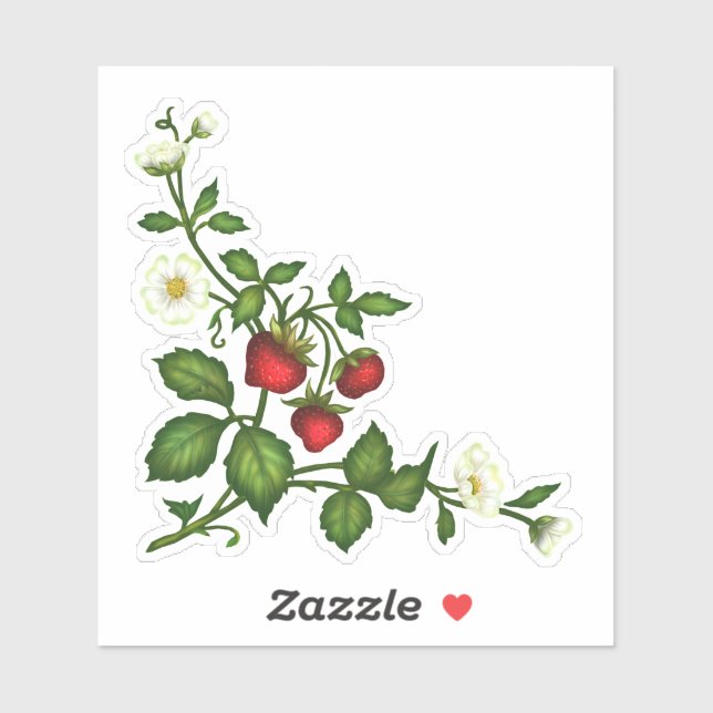 Strawberry Stickers Aufkleber (Blatt)