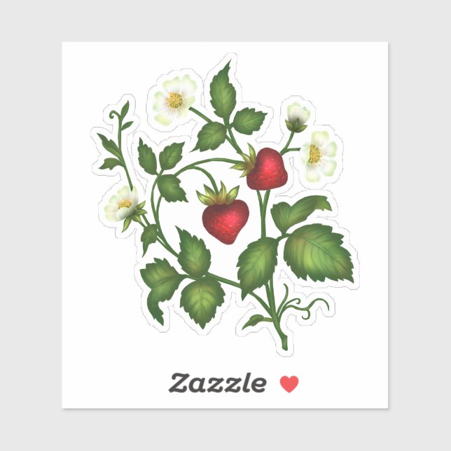 Strawberry Stickers Aufkleber (Blatt)