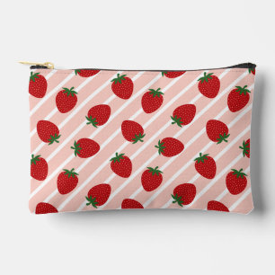 Strawberry Stripe Delight Zubehörtasche