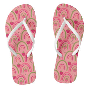 Strawberry Summer Fun Flip Flops