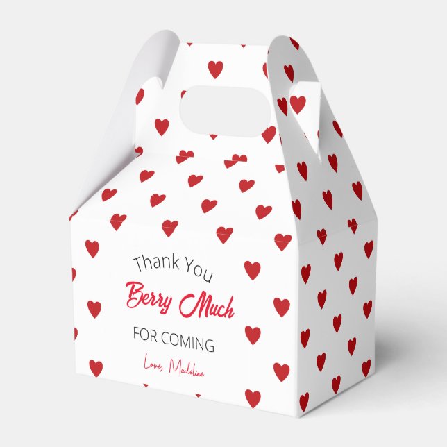 Strawberry Summer Party Vielen Dank Geschenkschachtel (Vorderseite)