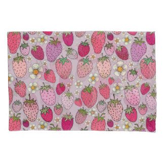 Strawberry Summer Seamless Pattern Kissenbezug