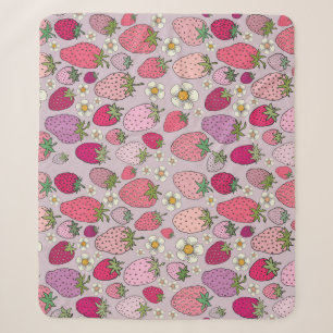 Strawberry Summer Seamless Pattern Sherpadecke