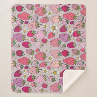 Strawberry Summer Seamless Pattern Sherpadecke