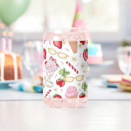 Strawberry Sundae Pattern Dosenglas