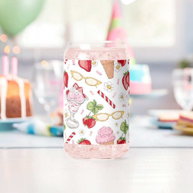 Strawberry Sundae Pattern Dosenglas (Insitu (Geburtstag))