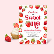 Strawberry Sweet Ein erster Geburtstag für Mädchen