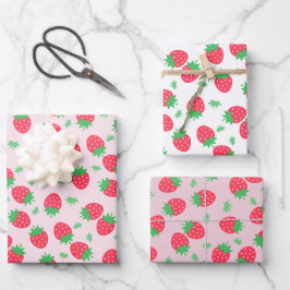 Strawberry Sweet Geschenkpapier Set