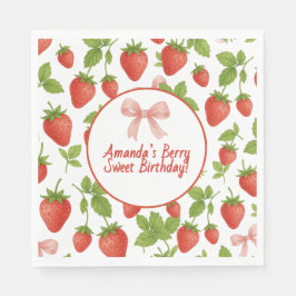 Strawberry Sweet Kindergeburtstag Party Paper Napk Serviette