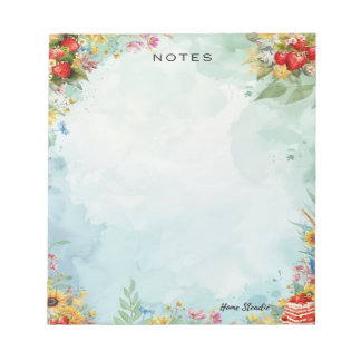 Strawberry Sweet Treat Blank Notepad Notizblock