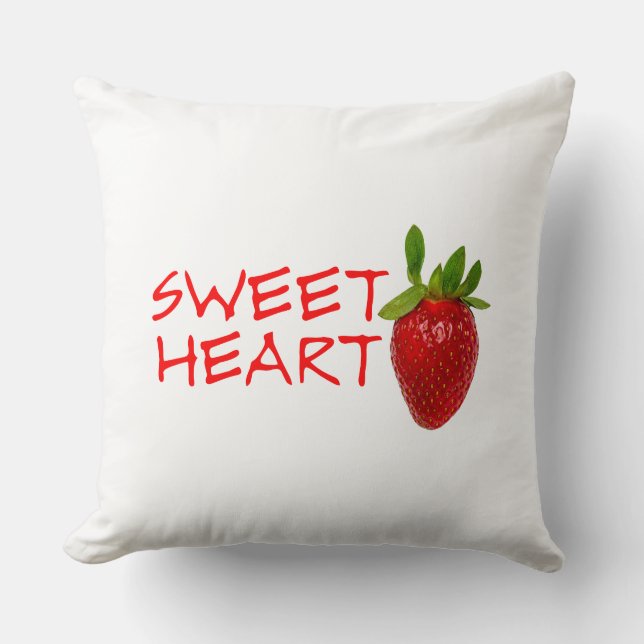 Strawberry Sweetheart Kissen (Vorderseite)