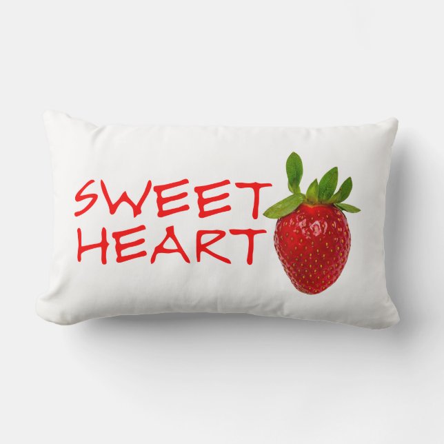 Strawberry Sweetheart Lendenkissen (Vorderseite)