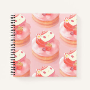Strawberry Tart Illustration Notizbuch
