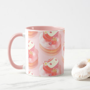 Strawberry Tart Illustration Tasse