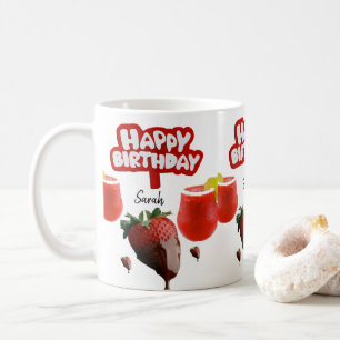 Strawberry Tasse Happy Birthday Tasse