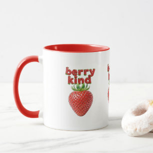 Strawberry-Tasse Niedlicher positiver Tee-Cup-Ka Tasse
