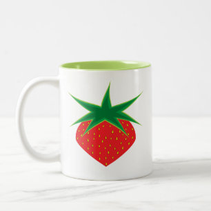 Strawberry-Tasse Zweifarbige Tasse